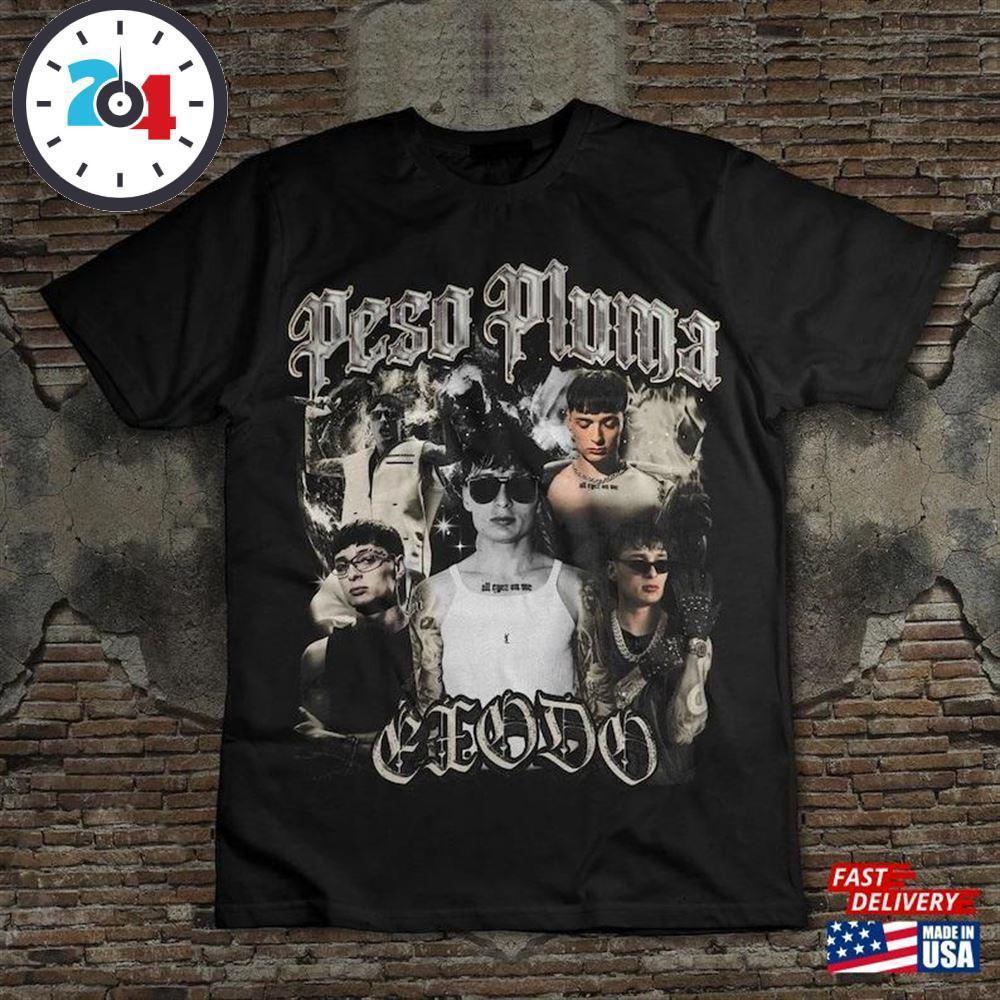 Peso Pluma Exodo  Look T-Shirt Playera Regional Mexicano Doble\